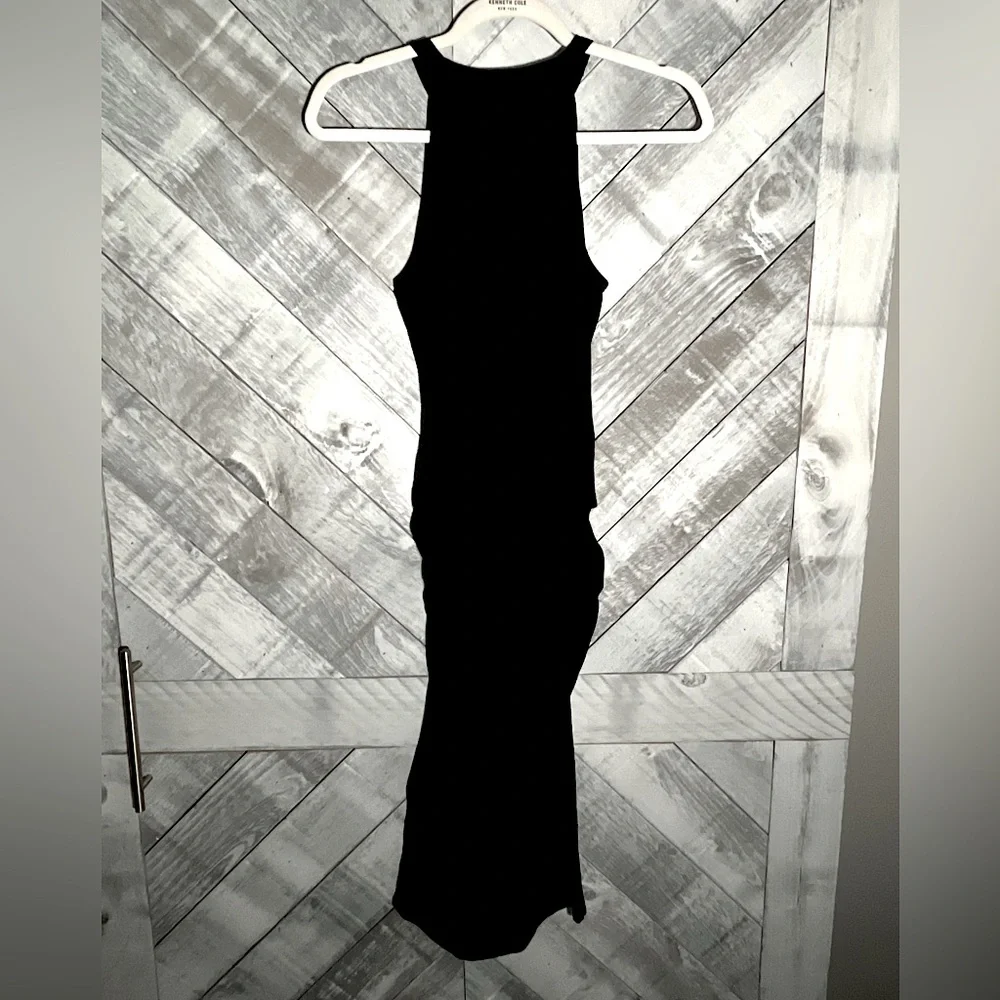 Michael Stars NWT Halter Midi Black dress soft cotton jersey stretch. - Picture 11 of 13